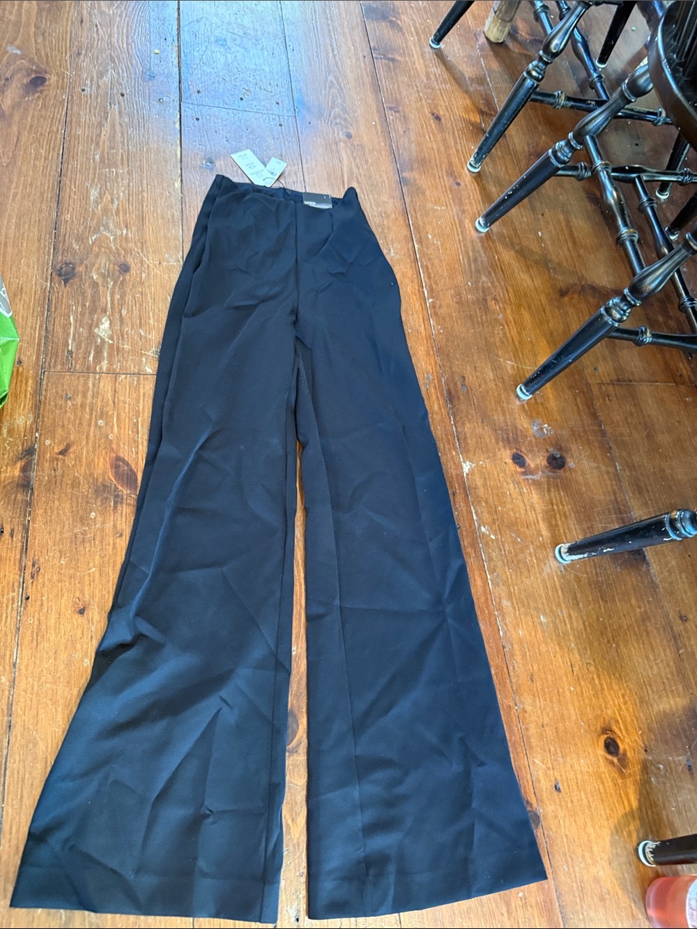 Express Stretchy Women’s Black Wide-Leg Dress Pants